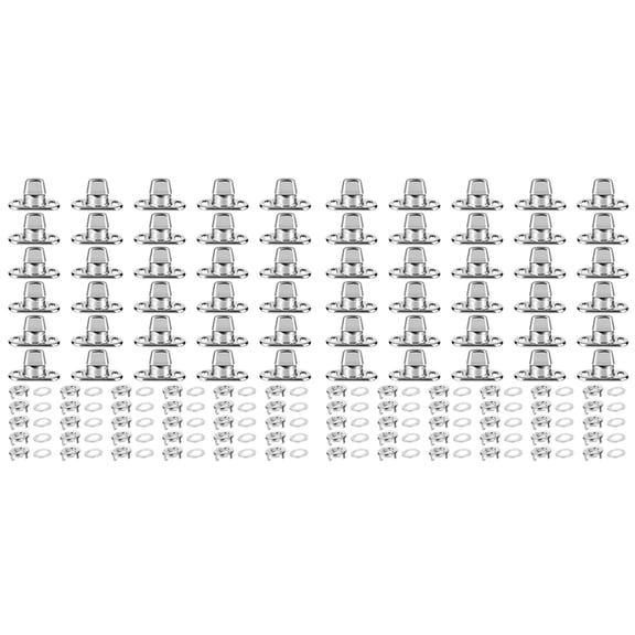 60 Piece Set Grade Twist Lock Fasteners Turn Button Eyelet , Mounting Screws for Canvas Marine Fastener