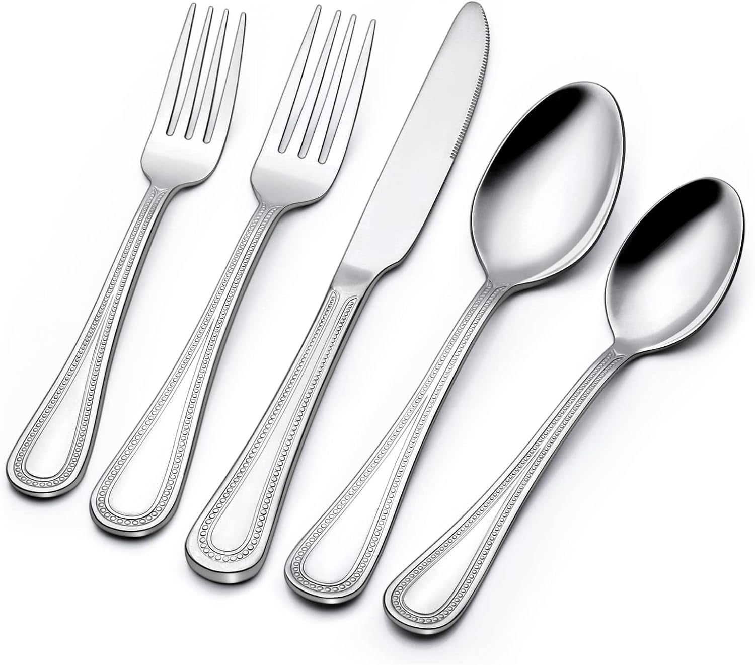 ArderLive 9-Piece Stainless Steel Silverware Set – Mirror Polished, Anti-Rust, For Home, Kitchen & Restaurant