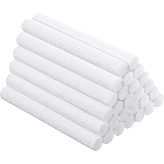 60 Pieces 2.75 X 0.31 Inch Car Diffuser Sponges Refill Sticks Humidifier Filter Replacement Wick Absorbent Sponge Sticks for Mini Car Office Bedroom Humidifier Ultrasonic Aroma Diffuser