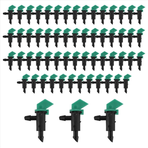60 Pieces 4GPH Removable Drip Sprinkler Irrigation Drip Emitter Garden Flag Irrigation Dripper, for Trees and Shrubs