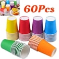thumbnail image 1 of 60 Pieces 9 Ounce Disposable Paper Cups Party Cups Drinking Cups for Party, DIY and Holiday, 6 Colors, 1 of 9