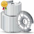 thumbnail image 2 of 100 Pack Aluminum Foil Gas Stove Burner Liners – Disposable Square Bib Covers 8.7x8.7 Inch 2 of 4