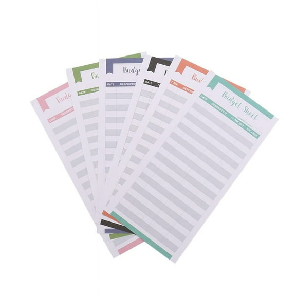 60 Pieces Expense Tracker Sheets Budget Trackers Paper Fit Budget