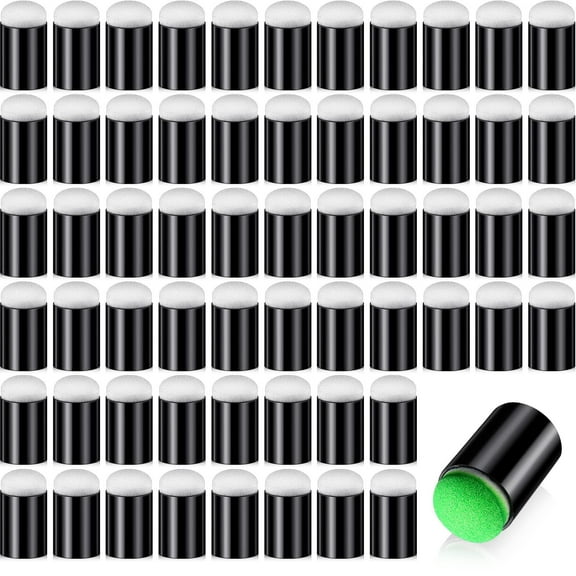 60 Pieces Finger Sponge Daubers Finger Painting Craft Drawing Sponge Dauber Set for Painting Art Ink Crafts Chalk Card Making