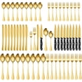 thumbnail image 1 of 60 Pieces Gold Silverware Set Service for 10(gold), 1 of 1