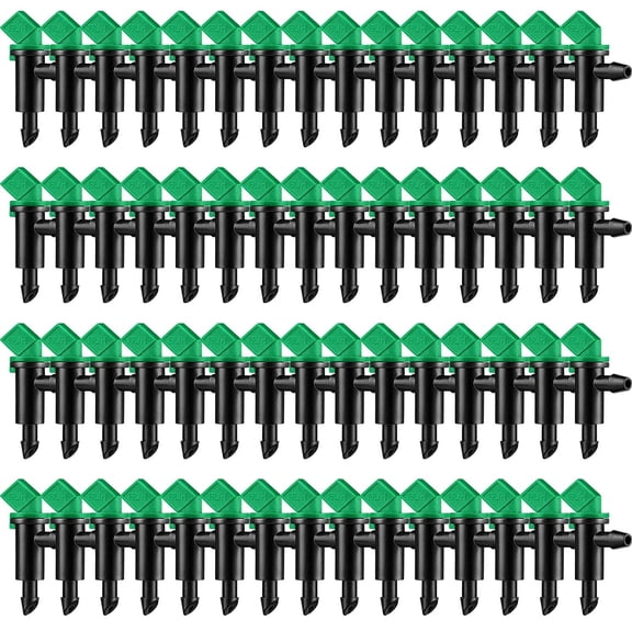 60 Pieces Irrigation Drip Emitter Garden Flag Irrigation Dripper, Trees and Shrubs (4 Gallon,Green)