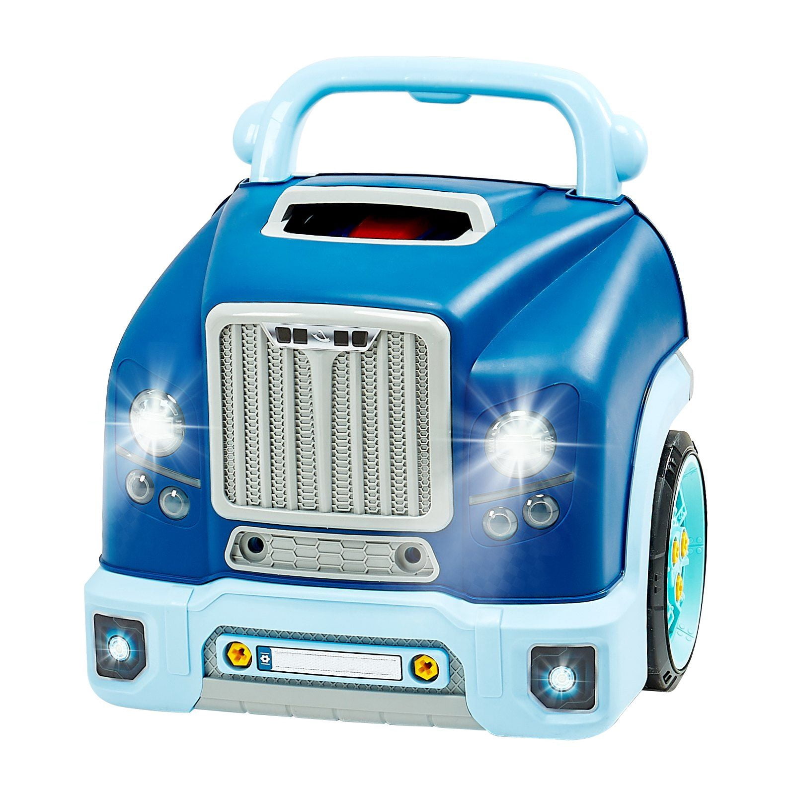 Mechanic Toy 60 Pieces Kids Mechanic Car Repair Toy Set with Removable Parts Lights ...