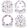 thumbnail image 1 of 60 Pieces Lavender Paper Plates 9 Inch Disposable Floral Plates Spring Summer Purple Garden Flowers Dinner Birthday Decorations for Baby Shower Bridal Wedding Floral Tea Party Supplies, 1 of 6