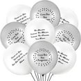 thumbnail image 1 of 60 Pieces Memorial Balloons Funeral Remembrance Balloons to Release in  Memorial Day Decorations Celebration of Life Ideas for Death and Funeral, White and Silver, 1 of 6