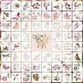 thumbnail image 1 of 60 Pieces Painting Template DIY Craft Template Drawing Stencils Reusable Wall Stencils for Painting for Wall Home, 1 of 9
