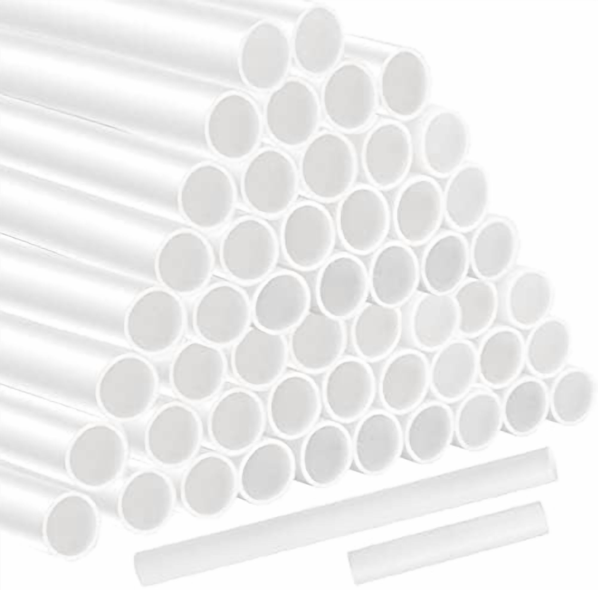 60 Pieces Plastic White Cake Dowel Rods, 12