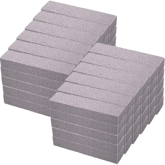 60 Pieces Pumice Stone for Cleaning, Pumice Scouring Pad Bulk, Hard Water Stain Remover, Cleaning Stones for Toilet, Bowl, Pool, Tile, Grill, Oven, Bath, Household, Kitchen