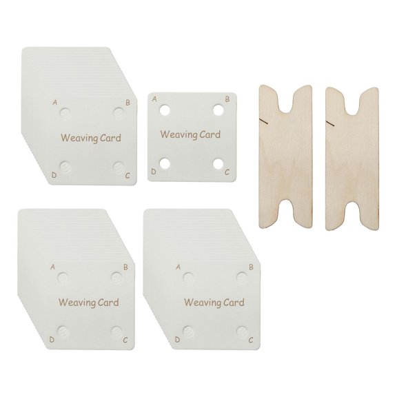 60 Pieces Tablet Weaving Card Sewing Accessories for Loom or Loom Wood Hand Loom Knitting Tool Weaving Crochet
