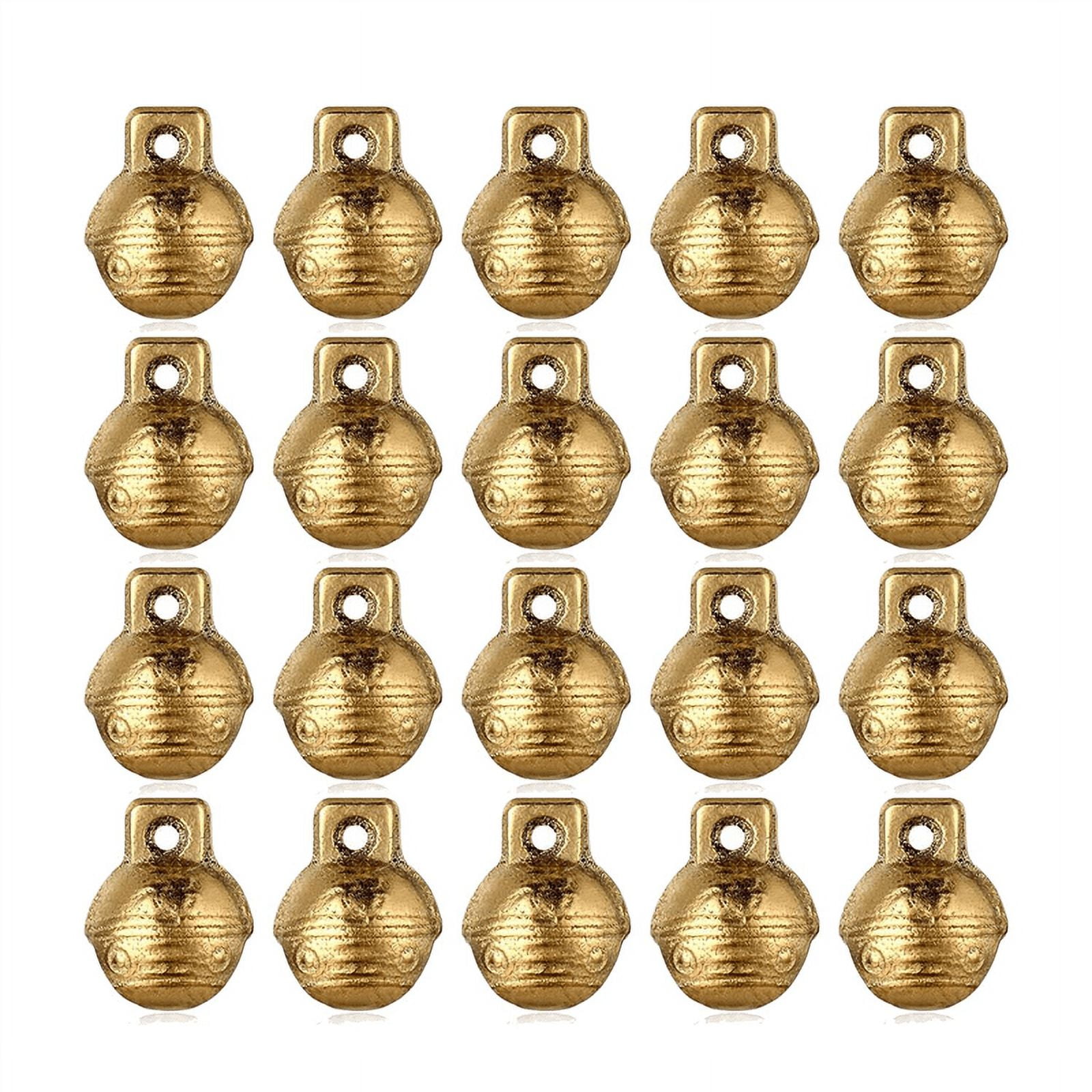 Bells, 100 Pieces Colorful Bells for Crafts, Mixed Size Small , Metal Craft  Bells for Holiday Home Decoration