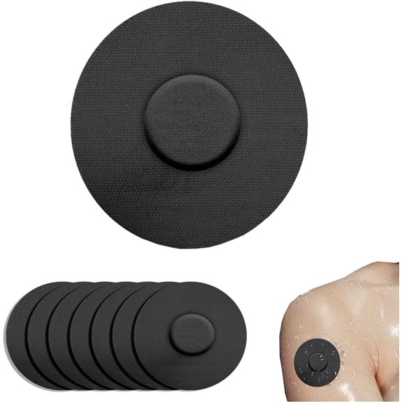 60 Pieces Waterproof Sensor Covers for Freestyle Libre 1/2/3, Sweatproof CGM Sensors Adhesive Patches,Pre-Cut Continuous Glucose Monitor Protection,No Glue in the Center of Tape