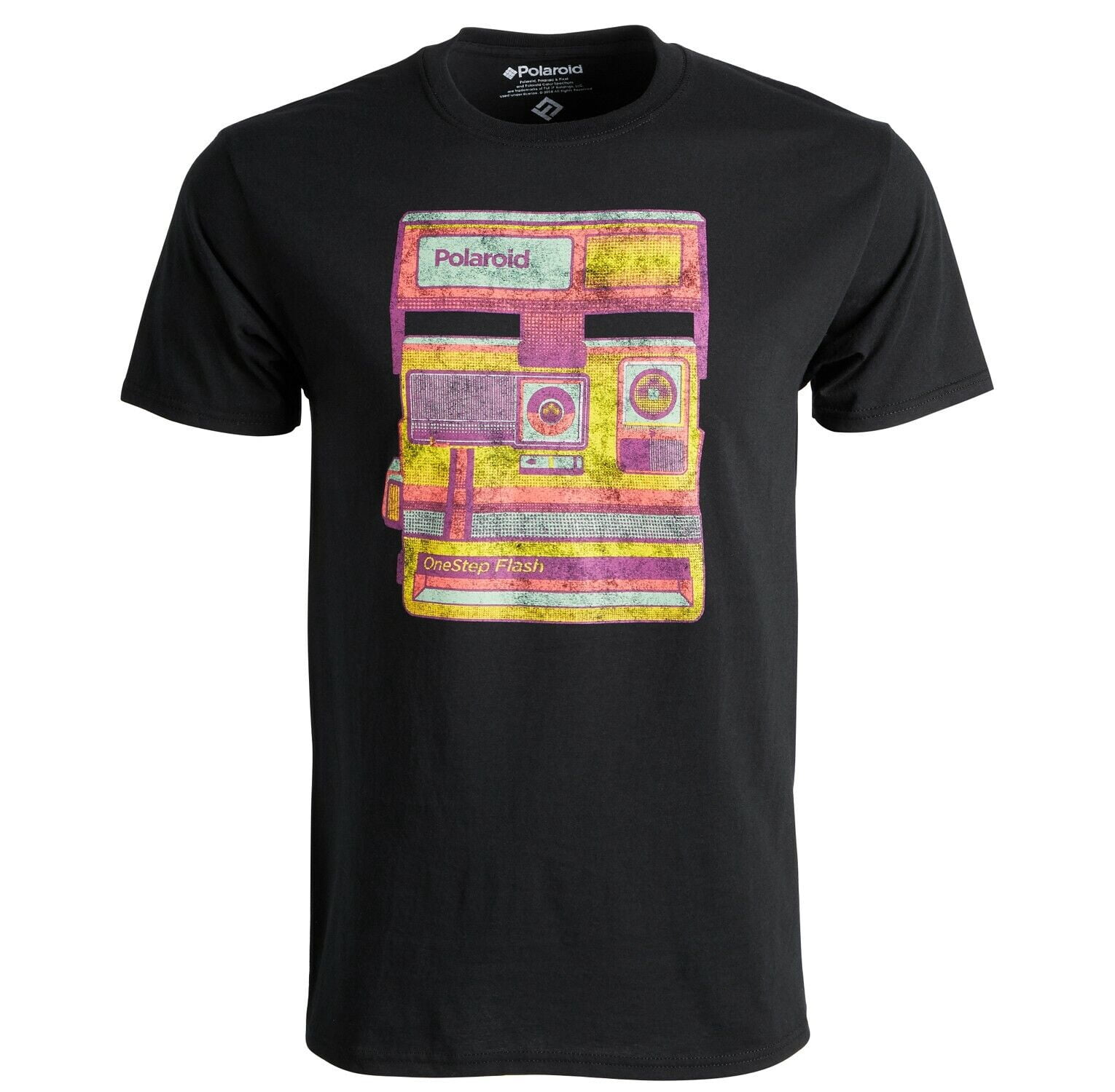 $60 Polaroid Men'S Black Retro Camera Graphic Short-Sleeve Crew-Neck T ...