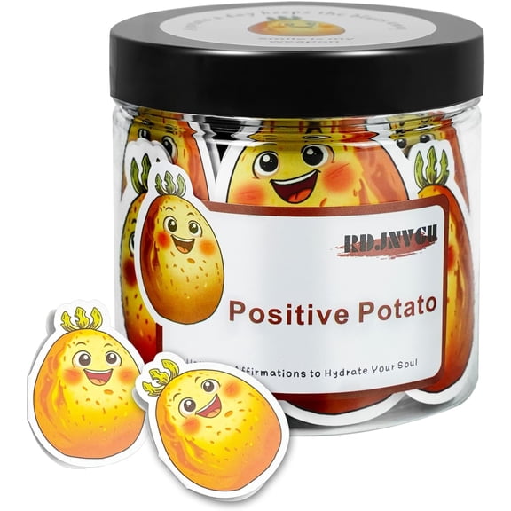 60 Positive  Cards Jar, Christmas Inspirational Gifts for Women, Emotional Support , Stocking Stuffers for Teen Girls, Positive Affirmations Cards,  Birthday Gifts for Women Teens