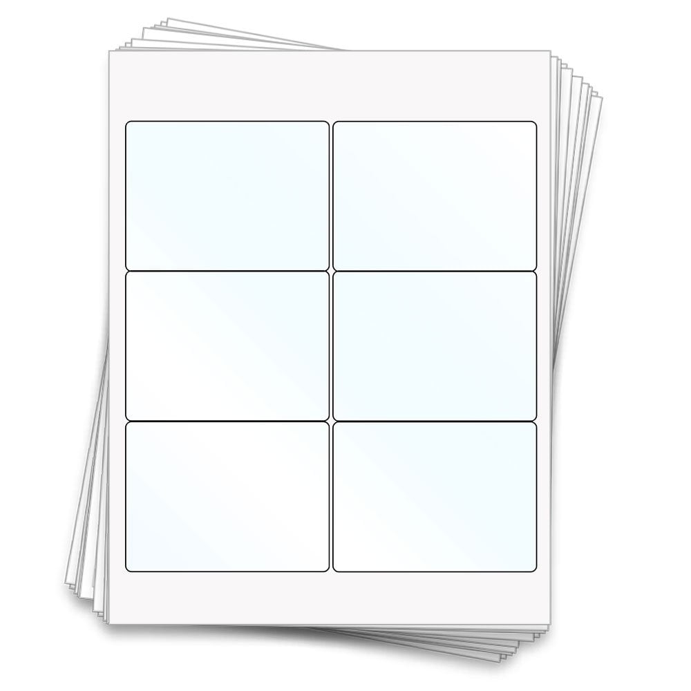 60 Printable Clear Gloss Beer Bottle Sheet Labels, 4x3 inches, Clear ...