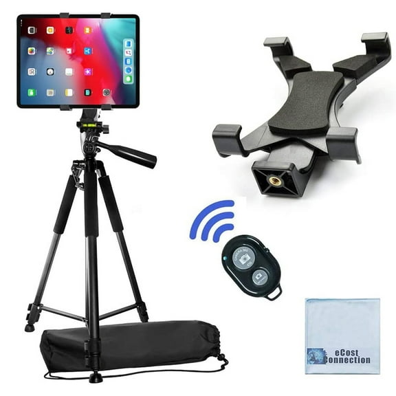 eCostConnection Tripod 60" with Tablet Mount and Wireless Remote, Black
