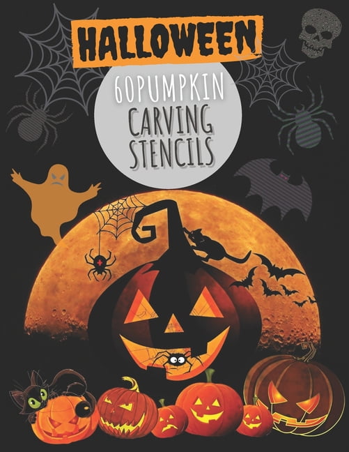 60 Pumpkin Carving Stencils: Template Patterns for Funny and Scary ...