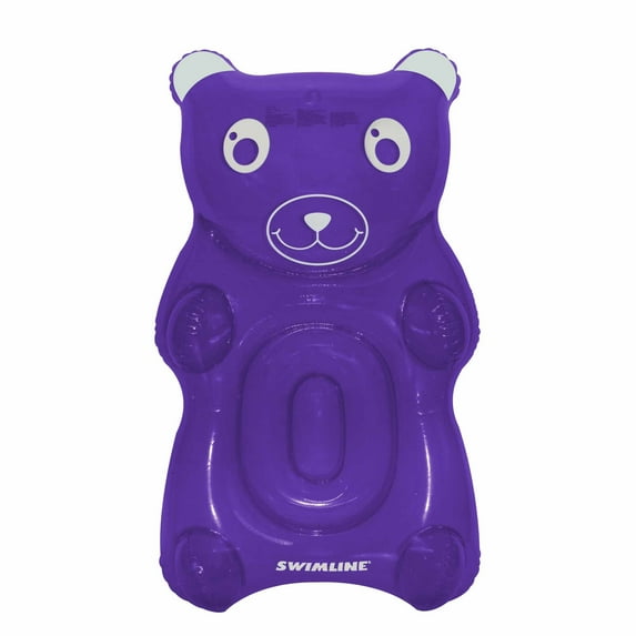 Swim Central 60" Purple Gummy Bear Swimming Pool Float
