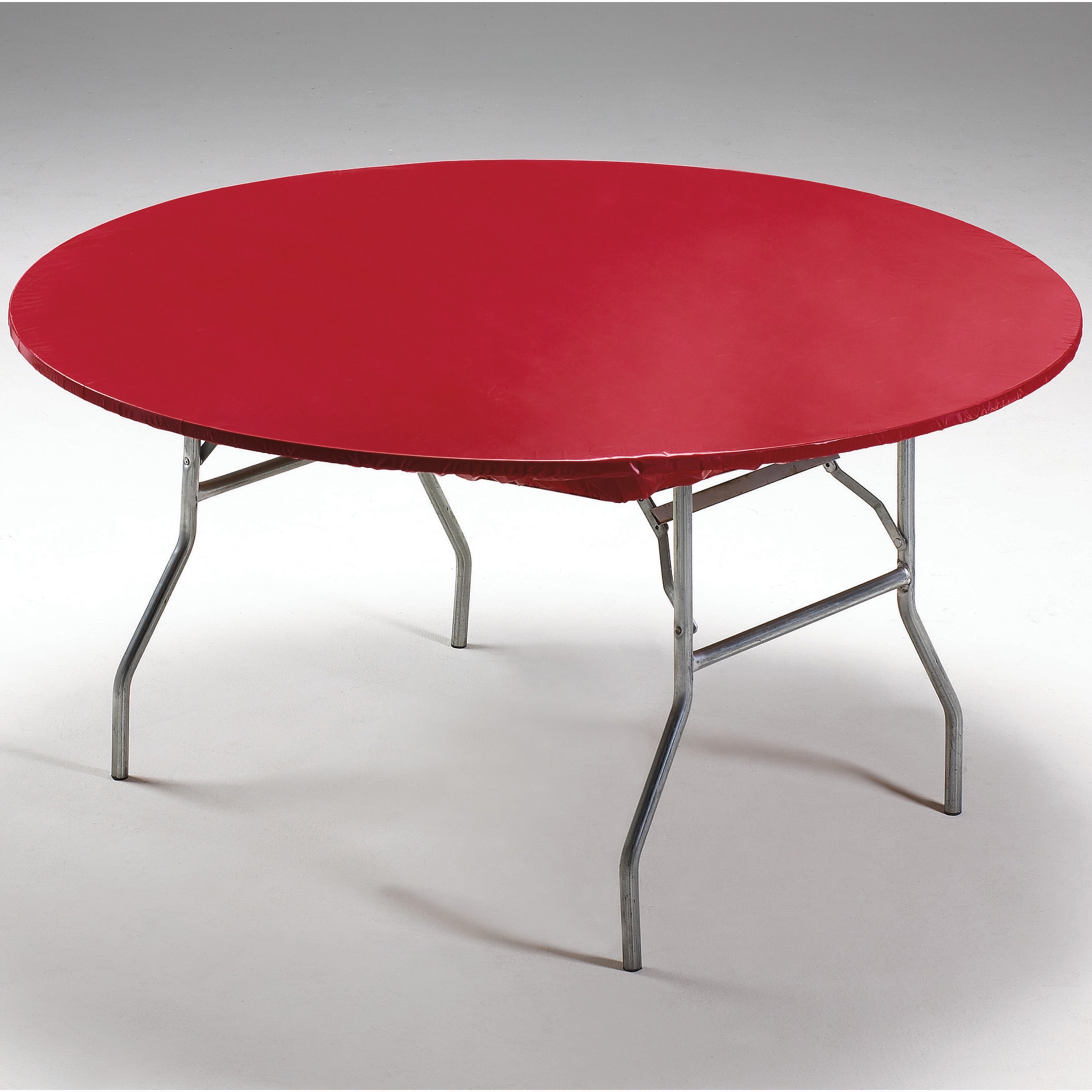 60" Red Stay Put Tablecovers, 3 Count