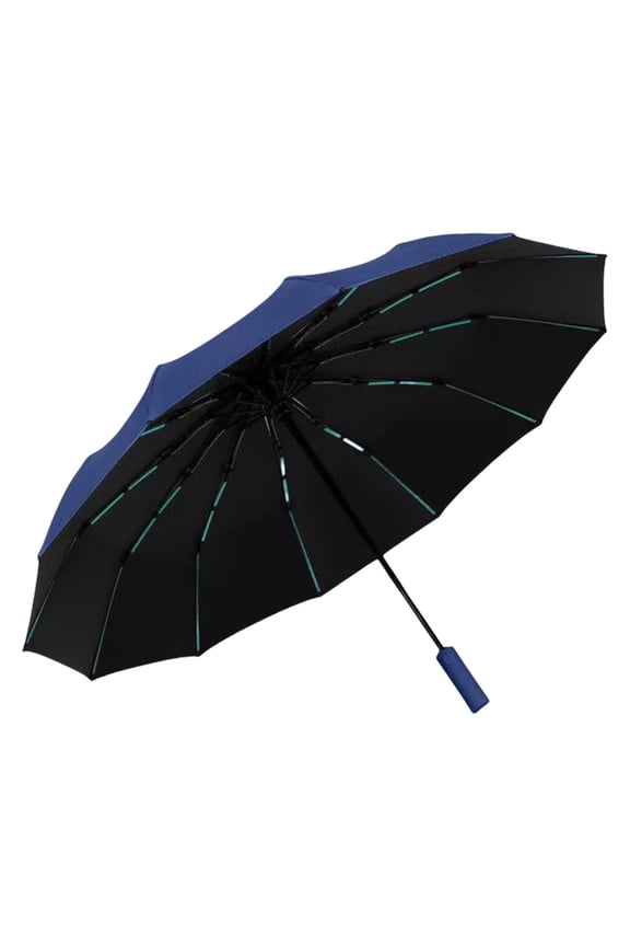 60 Rib Folding Umbrella for Sunny and Rainy Days Fully Automatic Umbrella Large Reinforced Plastic Sunshade and Sun Protection Umbrella