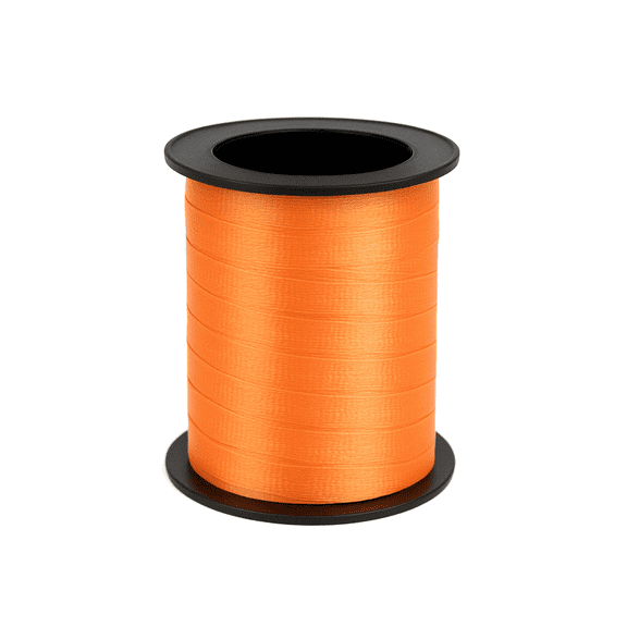 60' Roll Shiny Orange Balloon Present Wrapping Curling Ribbon