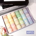 thumbnail image 1 of 60 Rolls Boxed 15mm Grid Washi Tape Set, Self-Adhesive Decorative Colored Plaid Masking Tape for Painting, DIY Art Crafts, Gift Wrapping, Scrapbook Supplies, 1 of 11