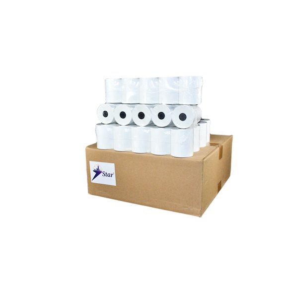 (60 Rolls) Thermal Receipt Paper Rolls, 3 1/8 x 230 Feet | Compatible all Clover POS Cash Register Printers, Star, Micronics | BPA- FREE Receipt paper rolls | Thermal printer paper - 7STAR
