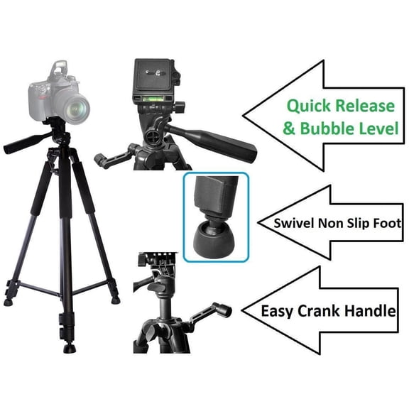 60" SUPER Tripod With Case For Samsung NX Mini EV-NXF1 WB2200 EC-WB2200