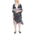 thumbnail image 1 of $60 Save The Ocean Women's Lightweight Floral-Print Woven Cover Up Black OSFA, 1 of 1