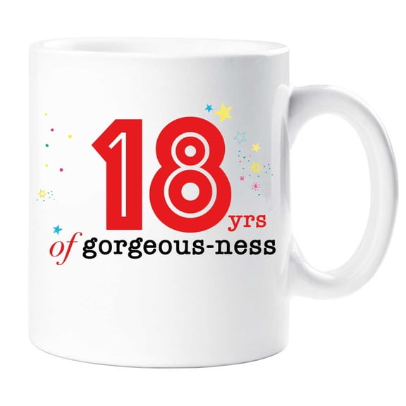 60 Second Makeover 18 Years Of Gorgeous ness Mug 18th Birthday Present Gift