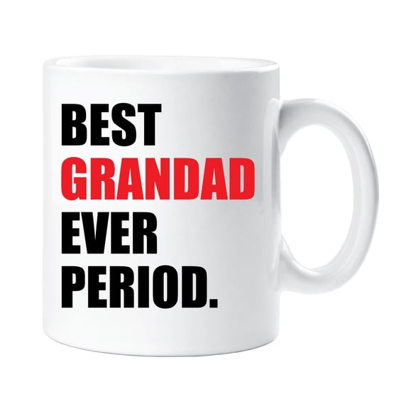 60 Second Makeover Best Grandad Ever Period Mug Red Cup Dad Fathers Day Husband Uncle Present Gift