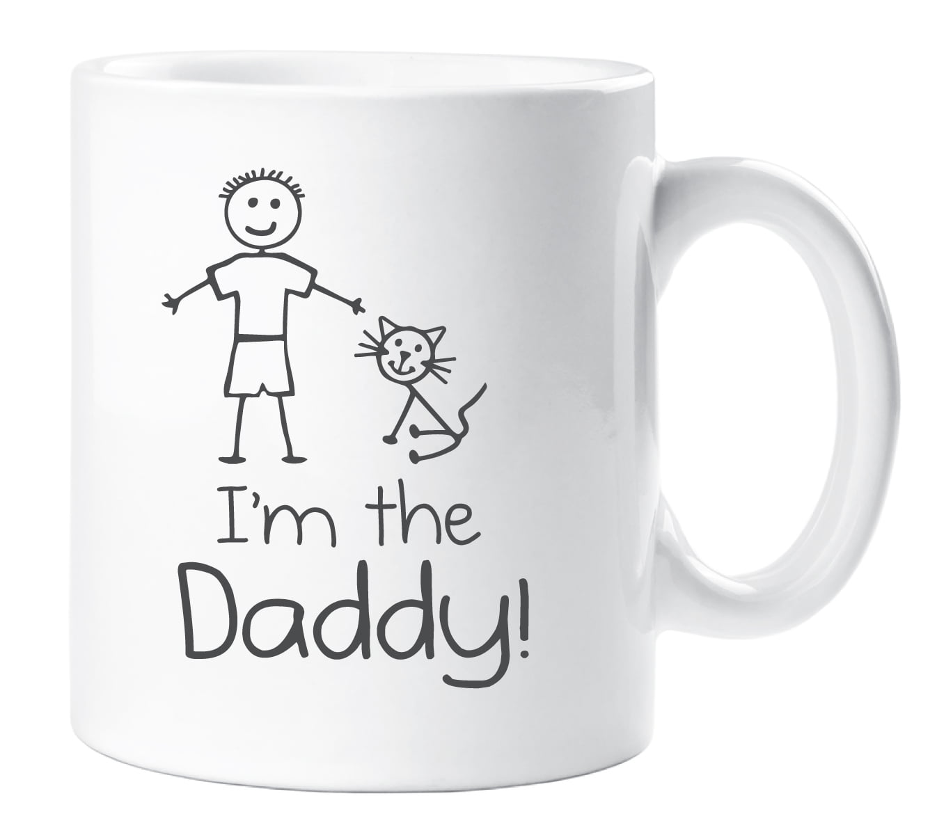 60 Second Makeover Cat I'm The Daddy Mug Family Present New Daddy New Baby Gift Cup Ceramic Pet