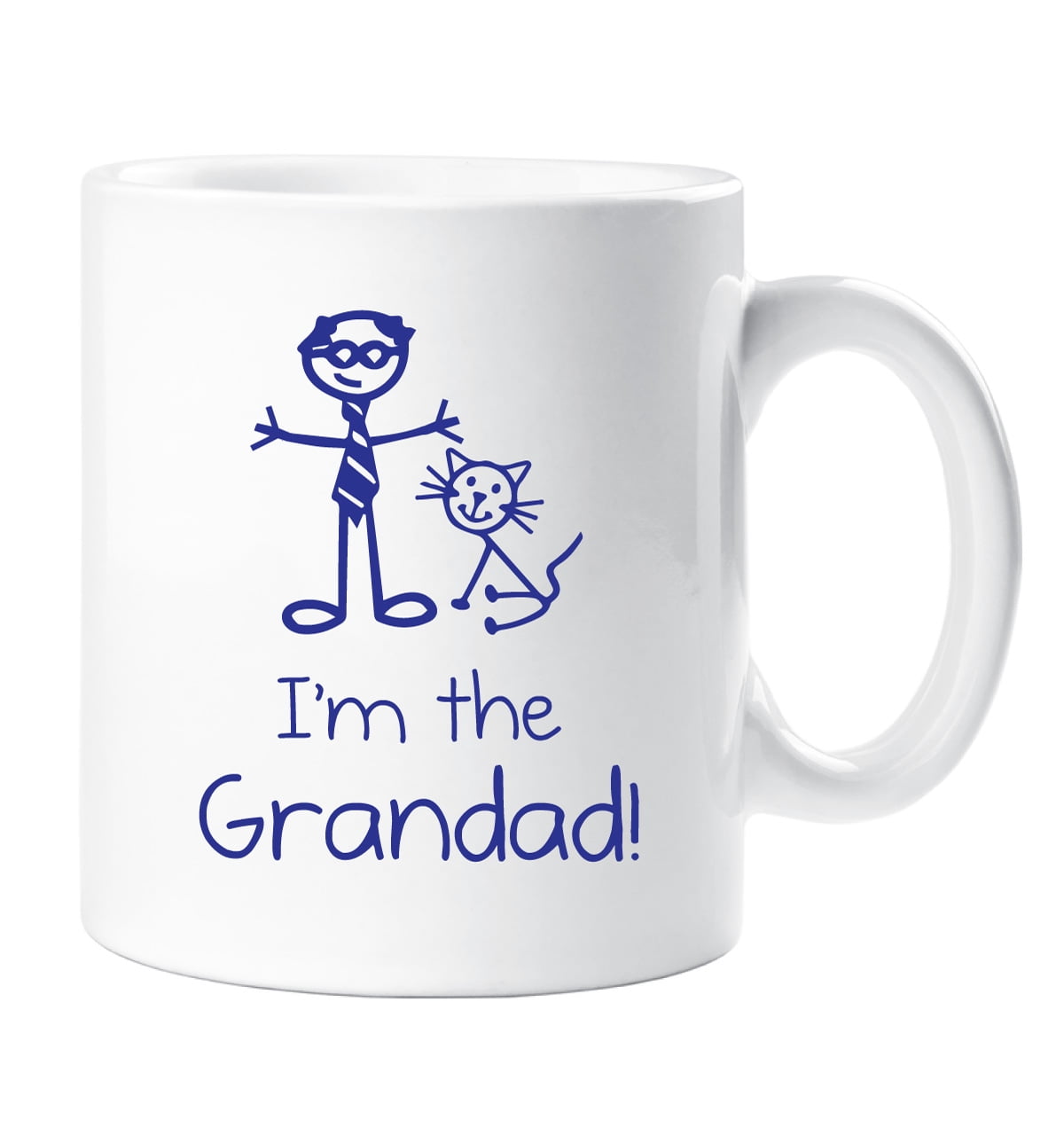 60 Second Makeover Cat I'm The Grandad Mug Family Present New Daddy New Baby Gift Cup Ceramic Pet