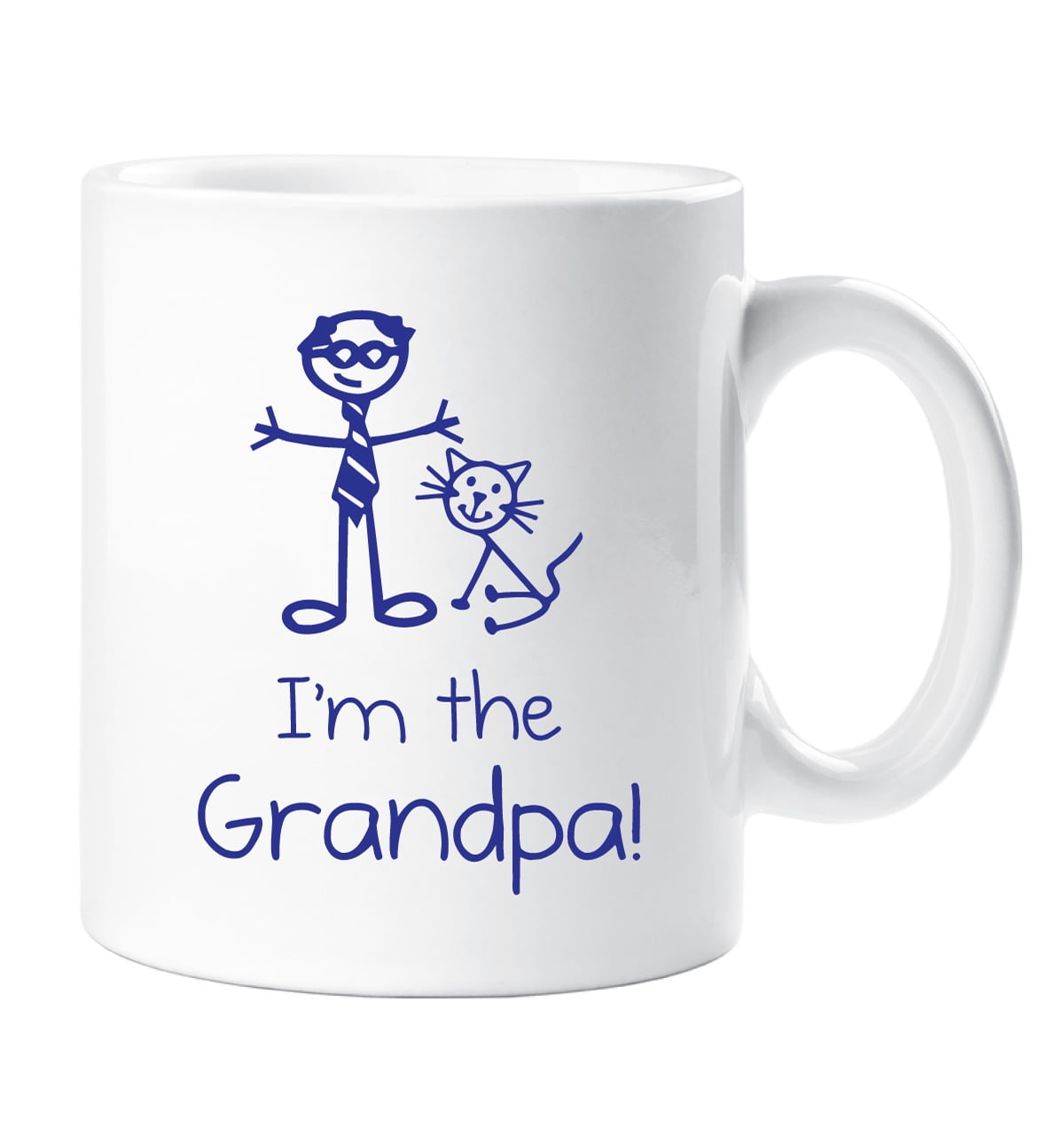 60 Second Makeover Cat I'm The Grandpa Mug Family Present New Daddy New Baby Gift Cup Ceramic Pet