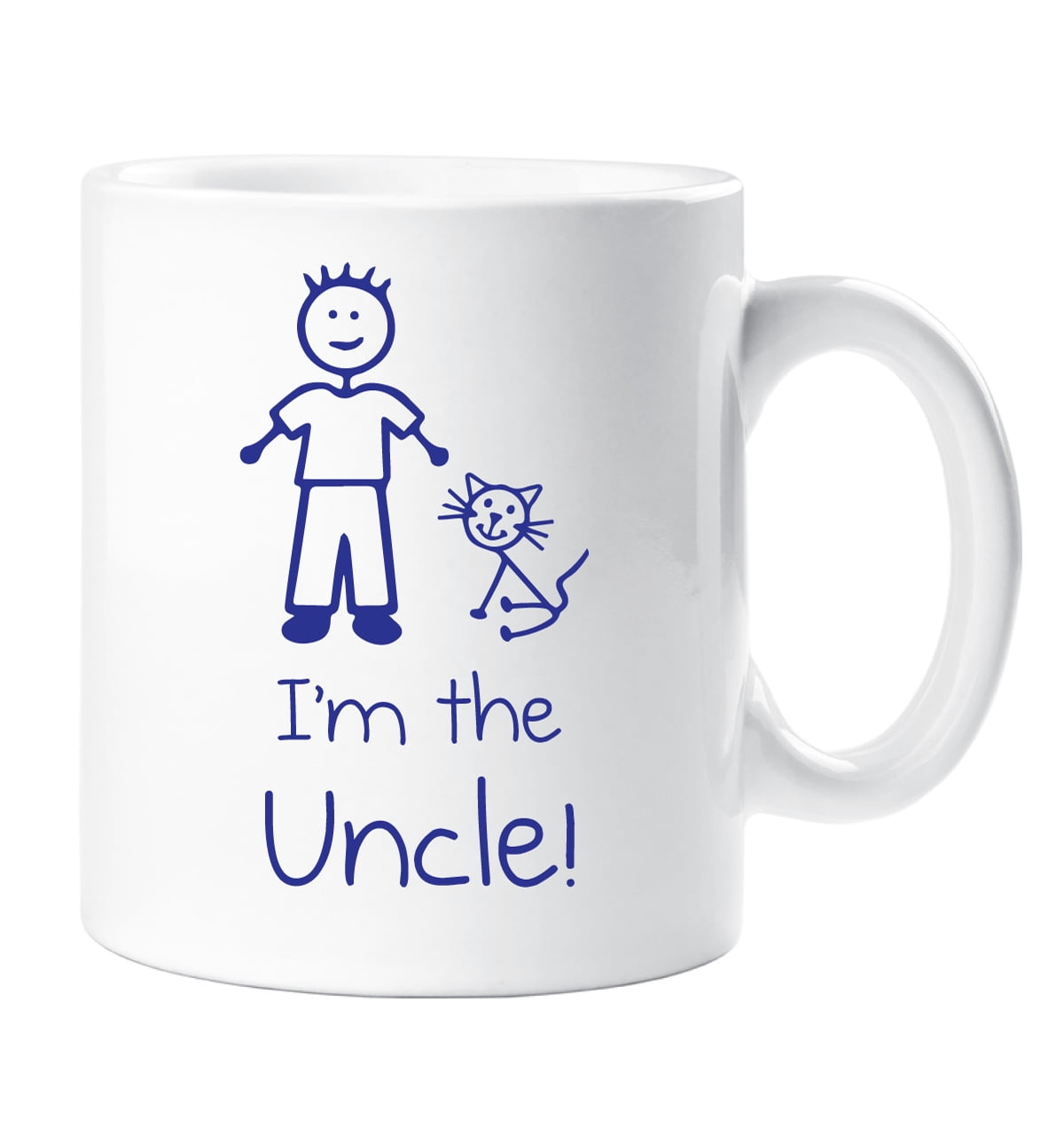 60 Second Makeover Cat I'm The Uncle Mug Family Present New Daddy New Baby Gift Cup Ceramic Pet