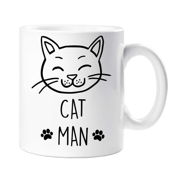 60 Second Makeover Cat Man Mug Pet Present Kitten Cat Quote Friend Funny Mug