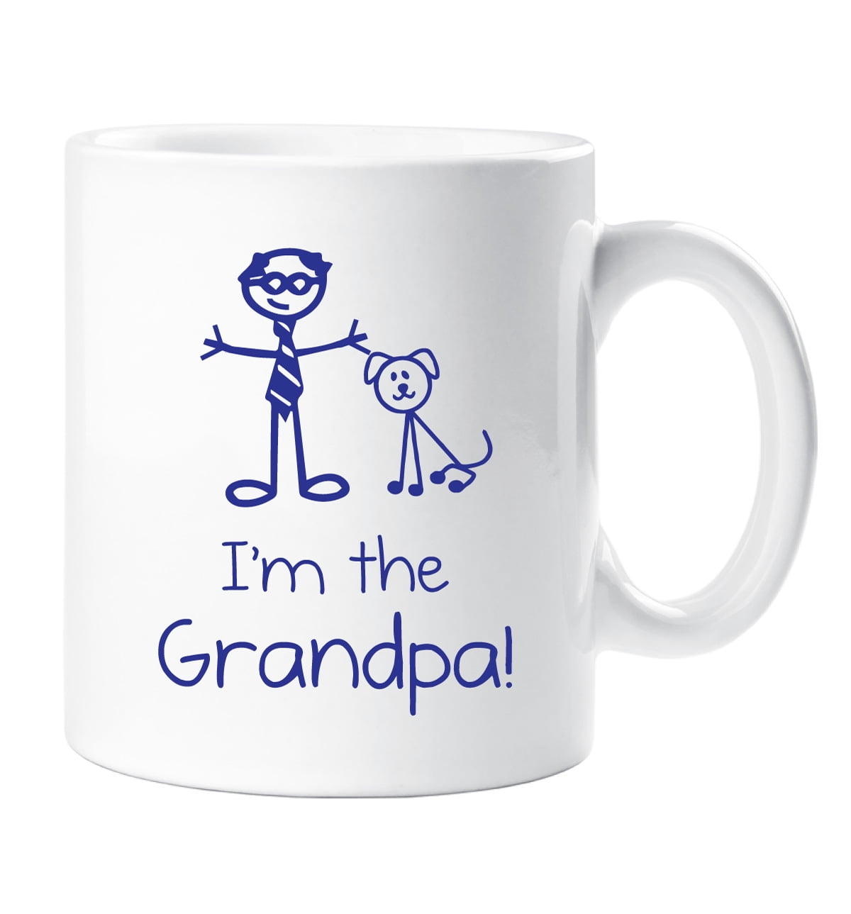 60 Second Makeover Dog I'm The Grandpa Mug Family Present New Daddy New Baby Gift Cup Ceramic Pet