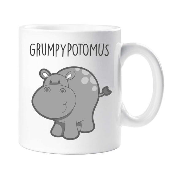 60 Second Makeover Grumpy Hippo Hippopotamus Mug Best Friend Funny Gift Present