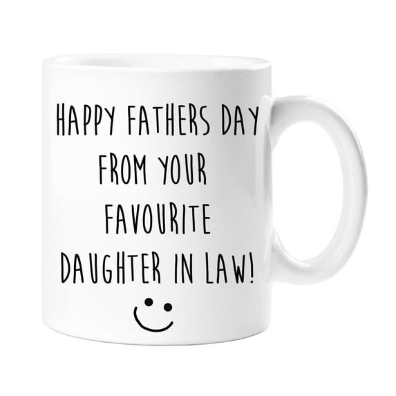 60 Second Makeover Happy Fathers Day From Your Favourite Daughter In Law Mug Funny