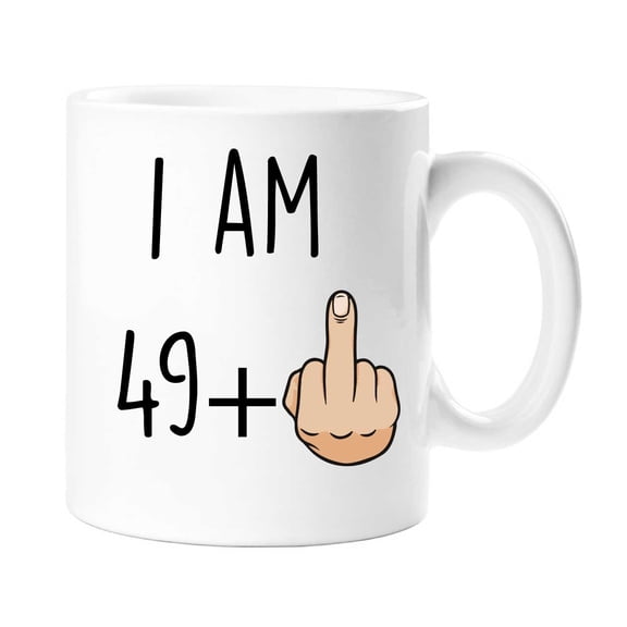 60 Second Makeover I Am 49 + 1 50 Year Old Mug 50th Birthday Present Gift