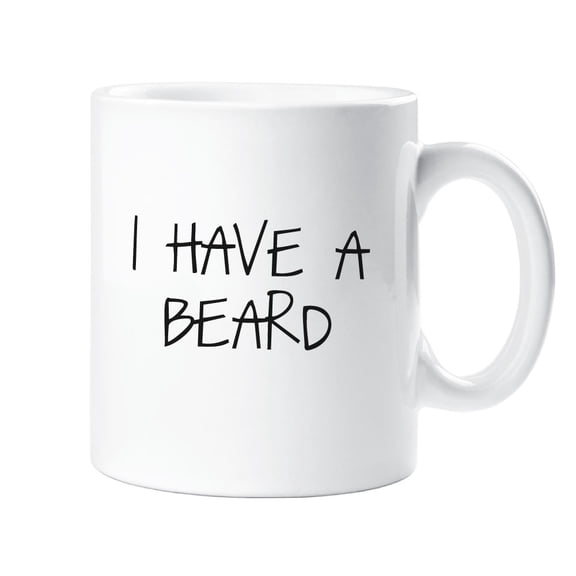 60 Second Makeover I Have a Beard Mug Gift Cup Ceramic Funny Novelty