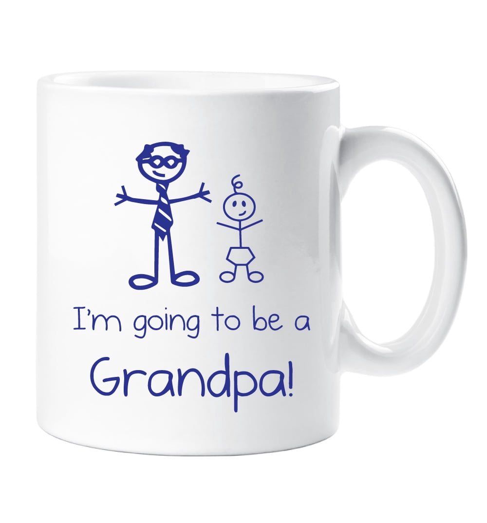 60 Second Makeover I'm Going To Be a Grandpa Mug Boys Stick Person People Cup New Baby