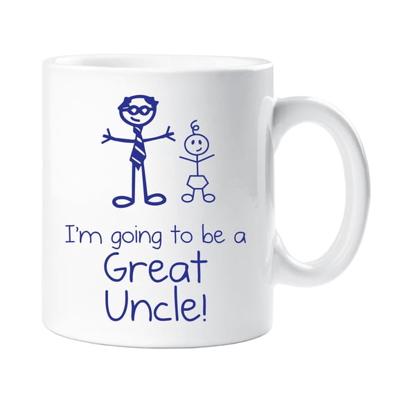 60 Second Makeover I'm Going To be A Great Uncle Mug Family New Baby Announcement Gift Cup Ceramic