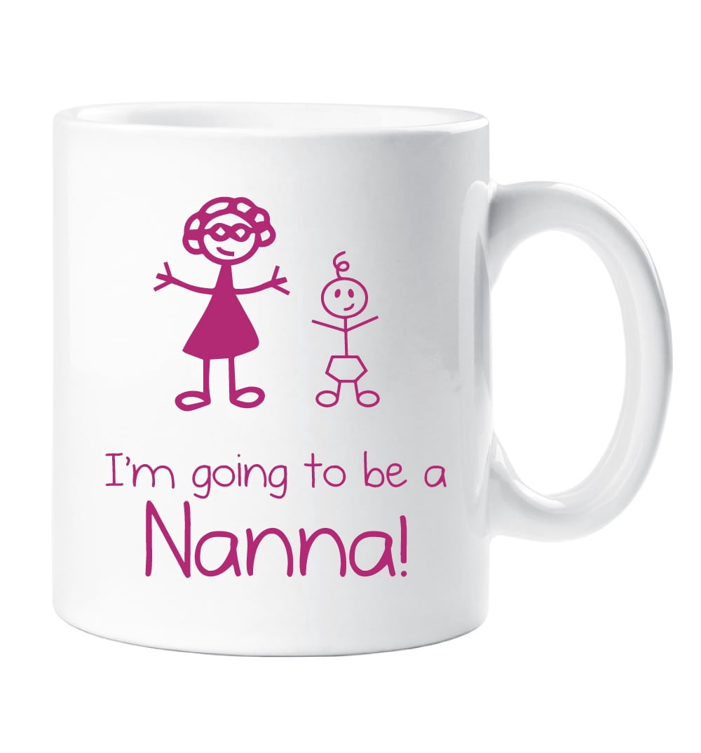 60 Second Makeover I'm Going to Be a Nanna Mug Girl Stick Person People Cup New Baby