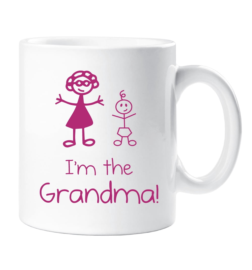 60 Second Makeover I'm The Grandma Mug Girl Stick Person People Cup New Baby