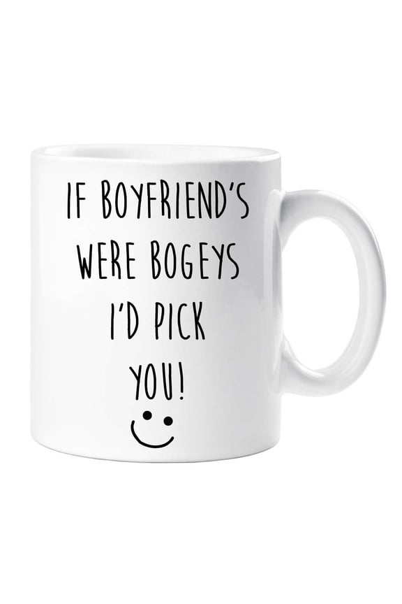 If Boyfriend's Were Bogeys I'd Pick You Mug Valentines Birthday Christmas Gift Present