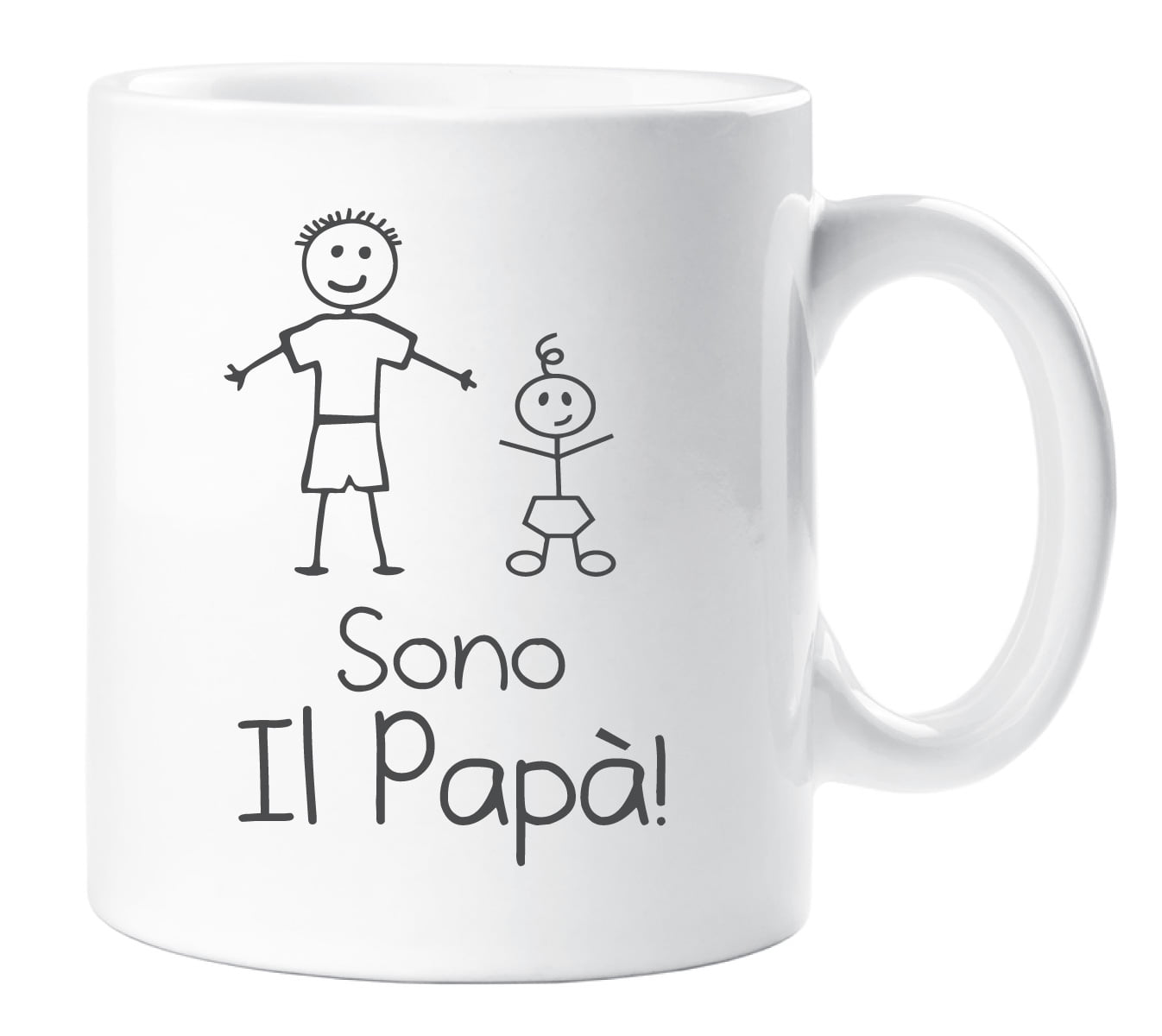 60 Second Makeover Italian I'm The Daddy Mug Sono Il Papa Family Present New Daddy New Baby Gift Cup Ceramic